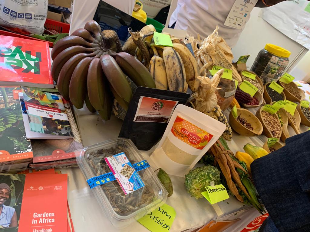 Products being showcased at the 1st Eastern Africa Agroecology Conference held in Nairobi.